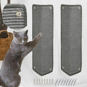 Schermatura per gatti con mat mat per schermo gatti mat con fibre di sisal per schermo gatti per divano porta finestra protezione contro graffi 60 × 25 cm (Grigio)