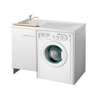 Lavatoio 109x60 cm bianco versione sinistra - Serie Magica