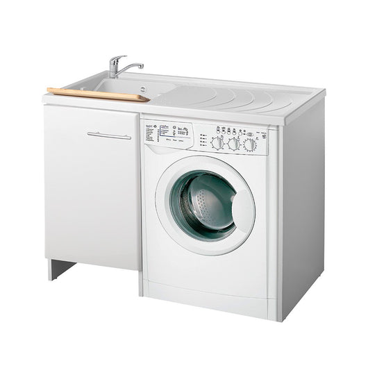 Lavatoio 109x60 cm bianco versione sinistra - Serie Magica