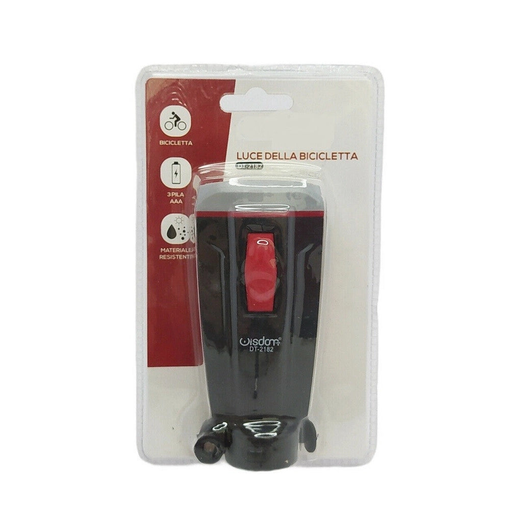 Trade Shop - Luce Per Bici Bicicletta Con Supporto Torcia Anteriore Illuminazione Dt-2182 -