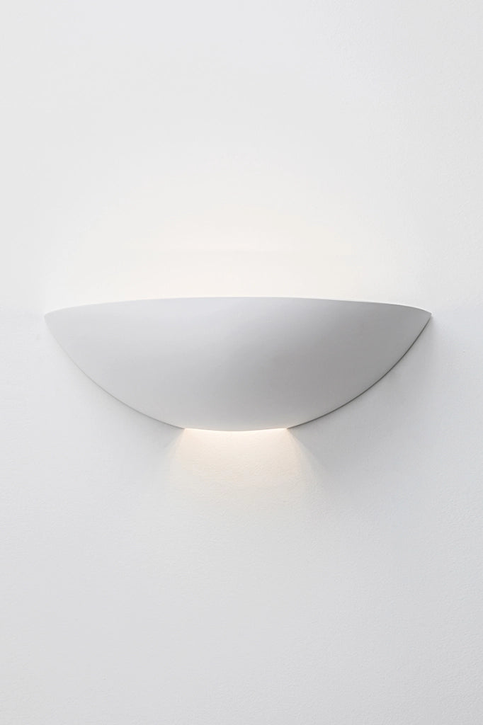 Applique RAVEL in gesso bianco a luce indiretta con attacco R7s per lampadina LED, installazione a parete, IP20, 120W - Rossini Group