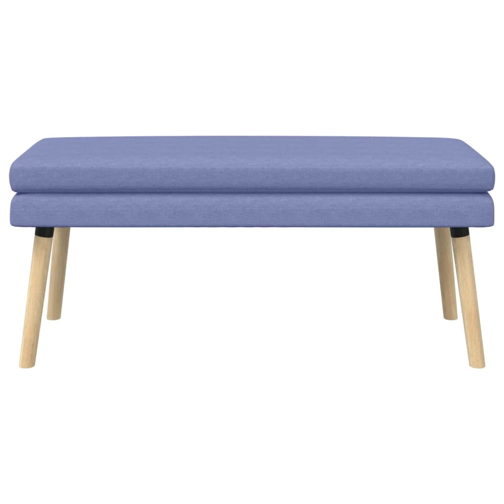 Panchina a doppio strato Blu jeans 110 x 40 x 47 cm Tessuto 42038458