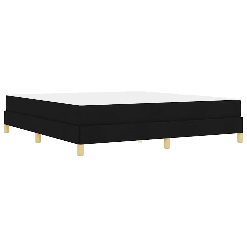 vidaXL Letto a molle Nero e Marrone 180 x 200 cm