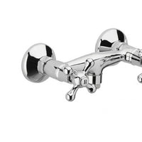 Rubinetto doccia a muro con vitoni ceramici senza doccia - serie liberty