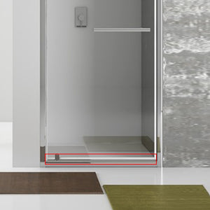 Guarnizione di ricambio inferiore per anta battente 67-71 cm New Plus