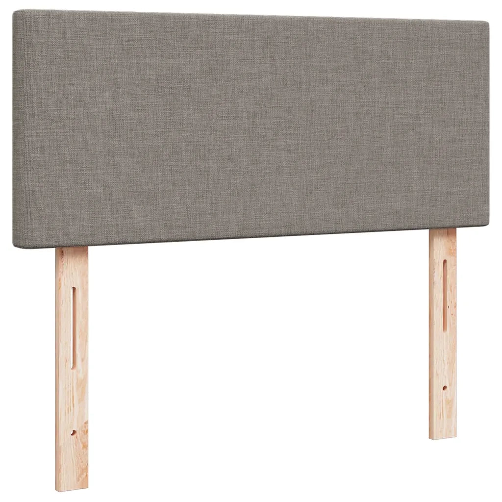 Pouf Letto con Materasso e LED Tortora 120x190cm in Tessuto 3312212