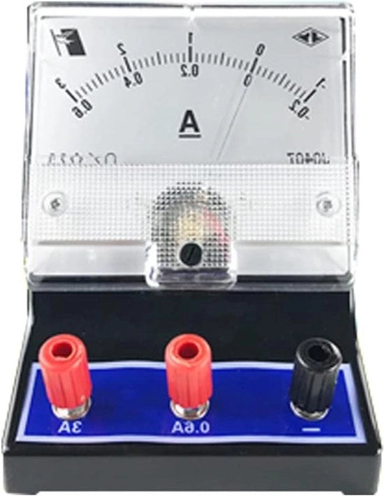 Ampiometro DC analogo - Pannello rettangolare montato - Per le classi di scienze naturali di educazione scolastica