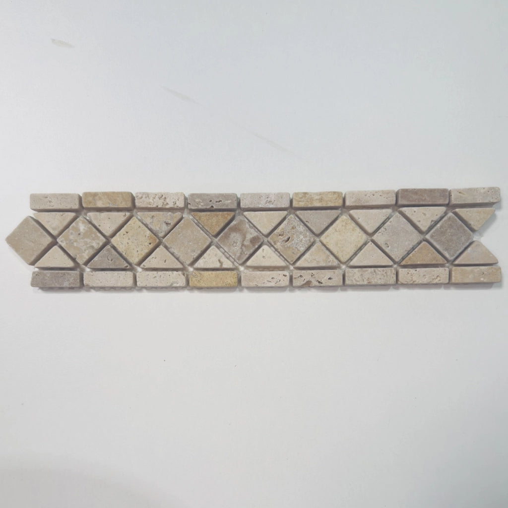 Listello In Travertino Mix – Roma - 6X30,5X1 CM
