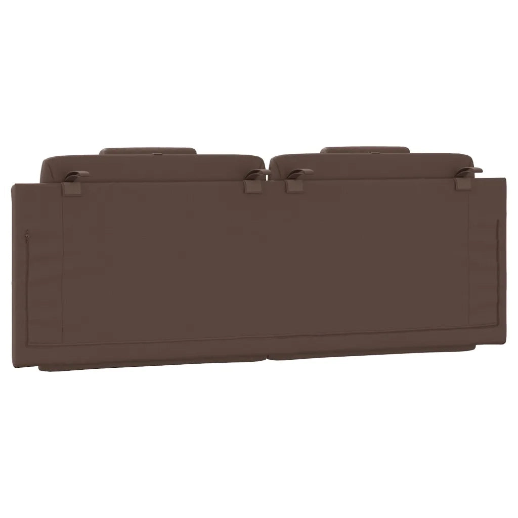 Cuscino Testiera Viana Marrone 120 cm in Similpelle 374783