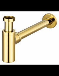 Sifone minimalista da 1' 1/4 per lavabo moderno, dorato