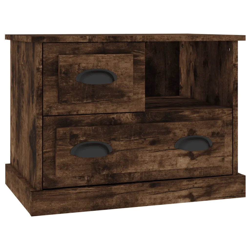 Comodino Rovere Fumo 60x39x45 cm 816365
