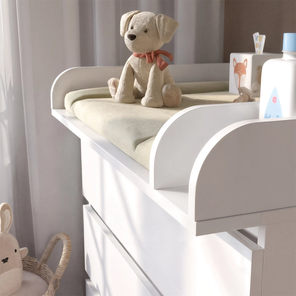 Fasciatoio da mobile Emmi Bianco 80 x 111.6 cm con 4 cassetti Vitalispa