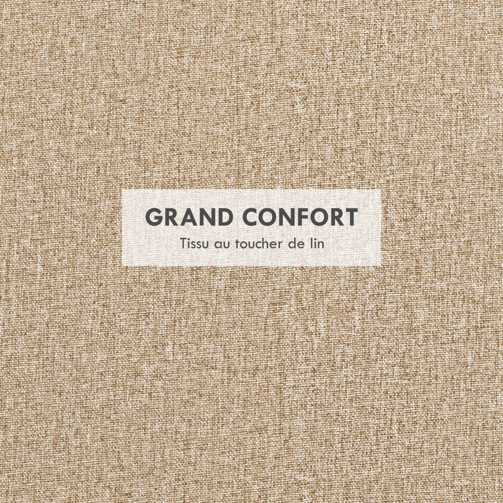 Pouf con cuscino e vano ¨C Minimal ¨C legno beige