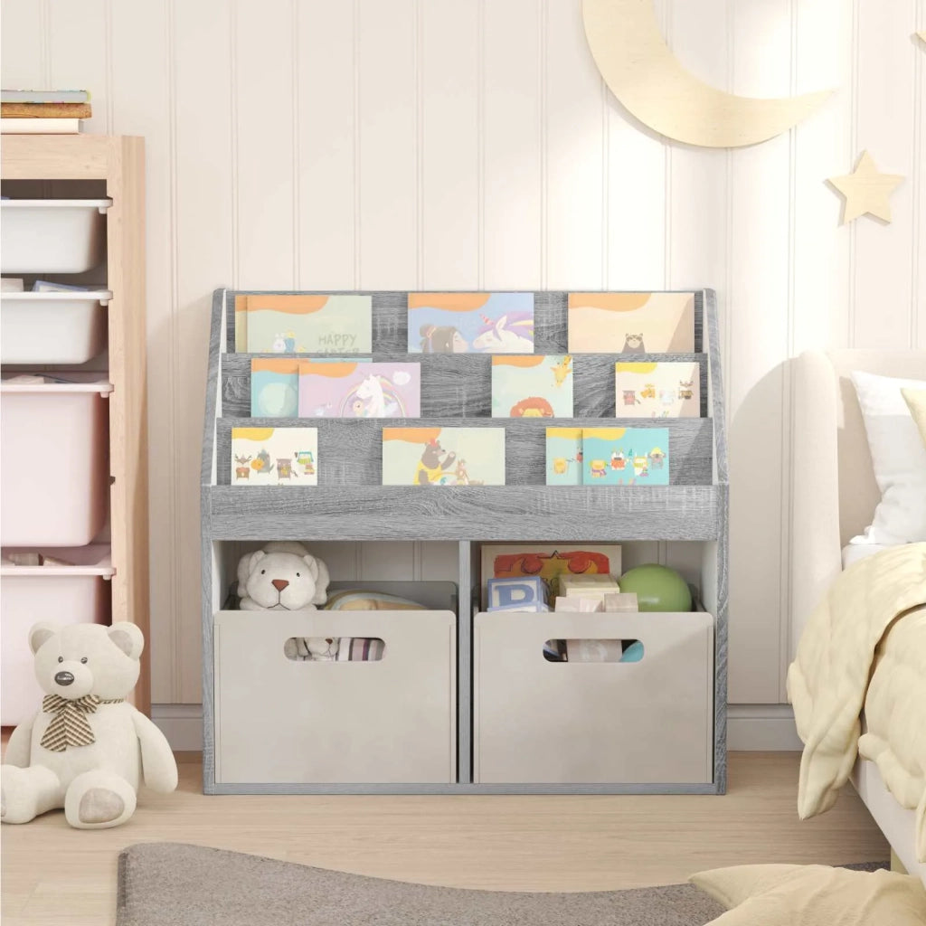 Libreria per Bambini Grigio Sonoma 72,5 x 29,5 x 69 cm