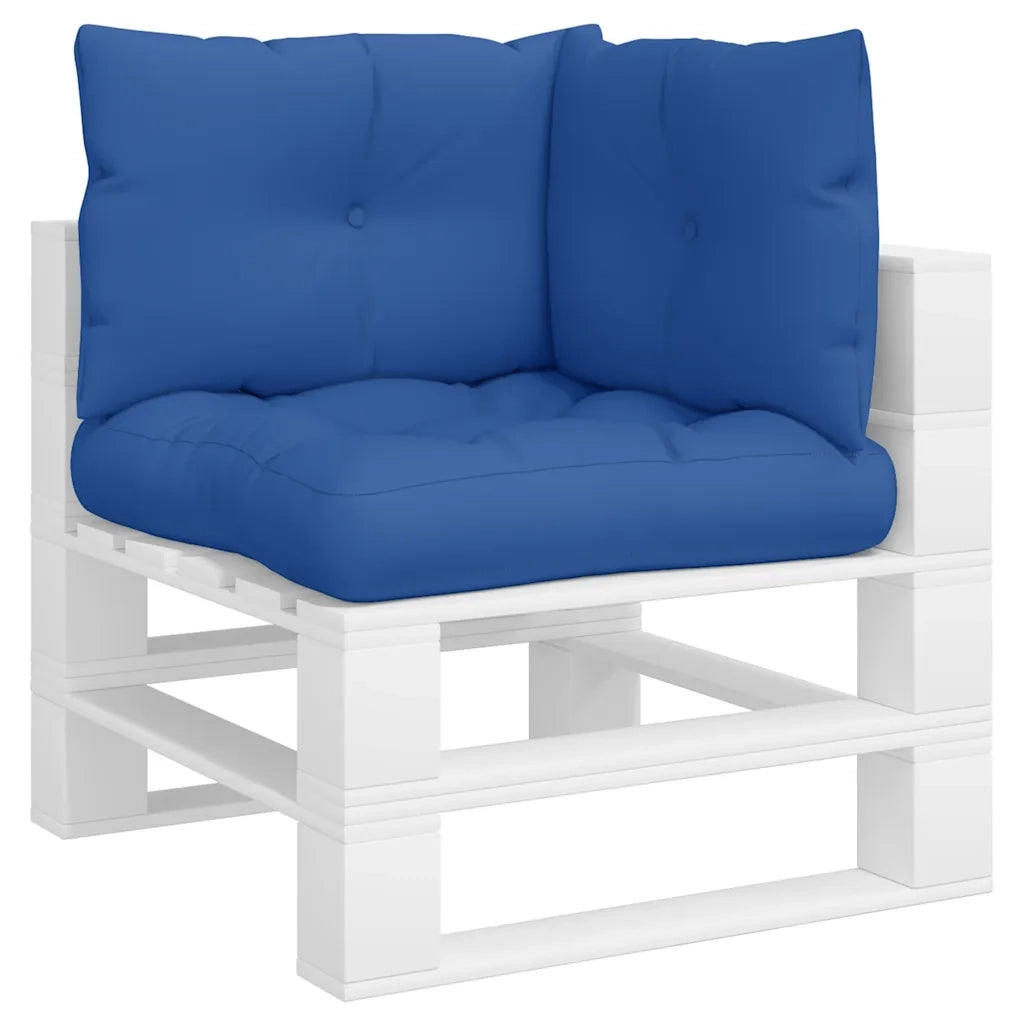 Cuscini per Pallet 3 pz Blu Reale in Tessuto 360866