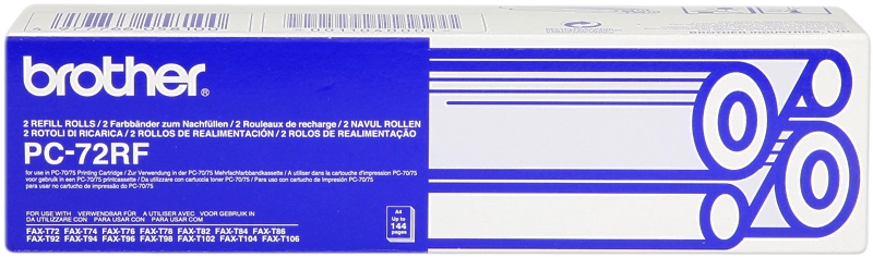 Brother PC-72RF ricambio per fax Nastro per fax 144 pagine Nero 2 pz