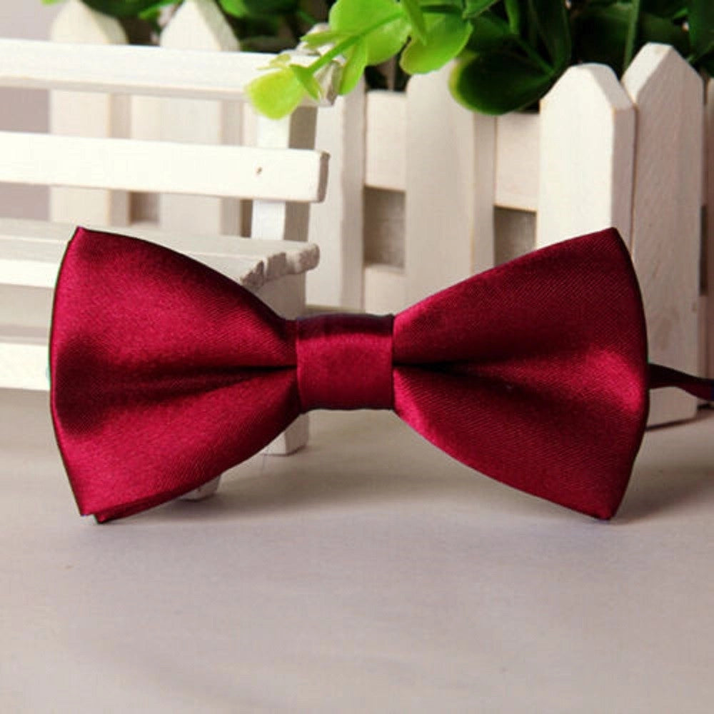 Trade Shop - Papillon Cravattino Bambino Seta Raso Bimbo Farfalla Per Cerimonie Vari Colori -
