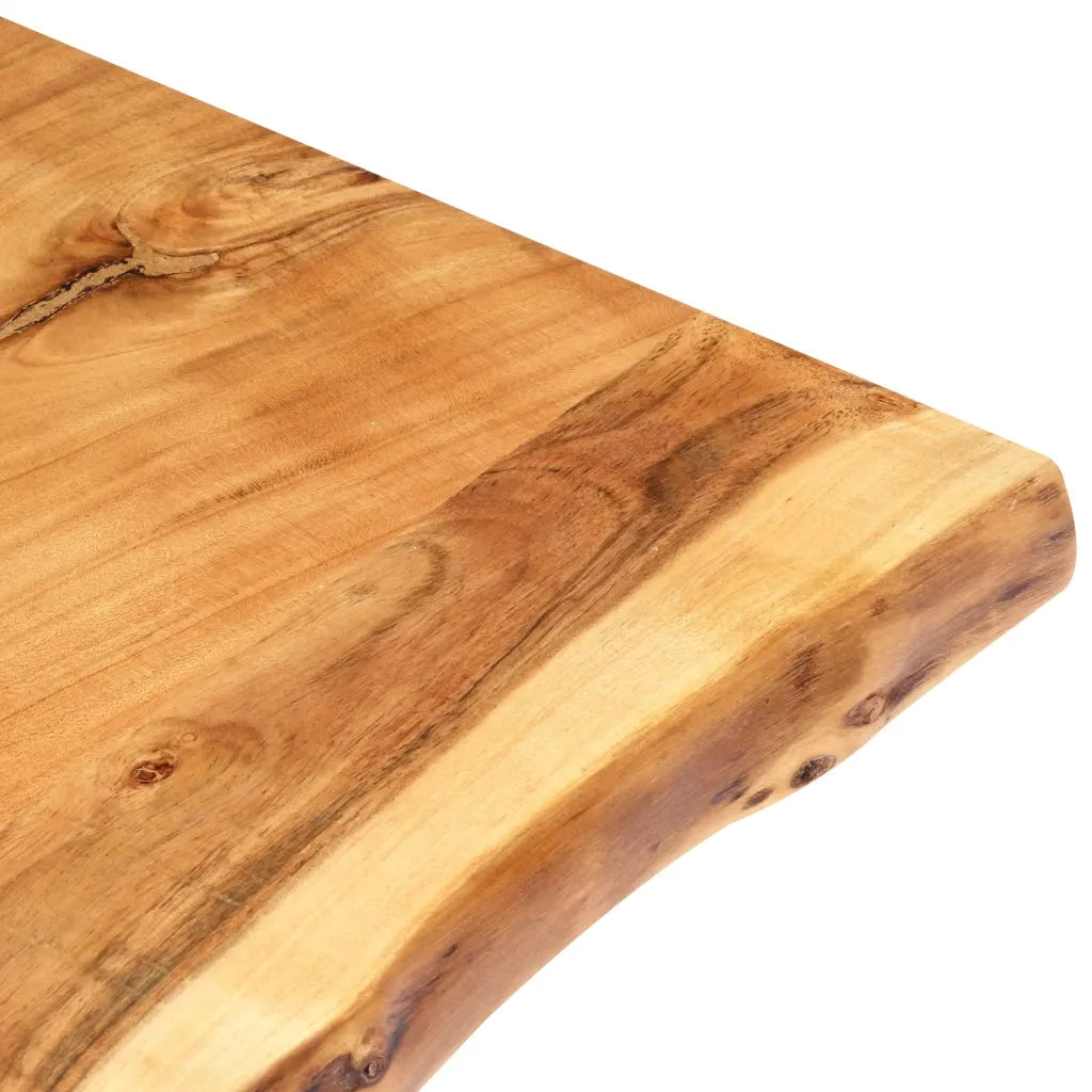 Piano del Tavolo | Superficie Tavolo | Piano Scrivania in Legno Massello di Acacia 118x(50-60)x3,8 cm