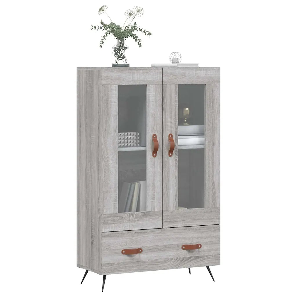 Credenza | Madia | Buffet da pranzo | Armadio da pranzo Grigio Sonoma 69,5x31x115 cm in Legno Multistrato