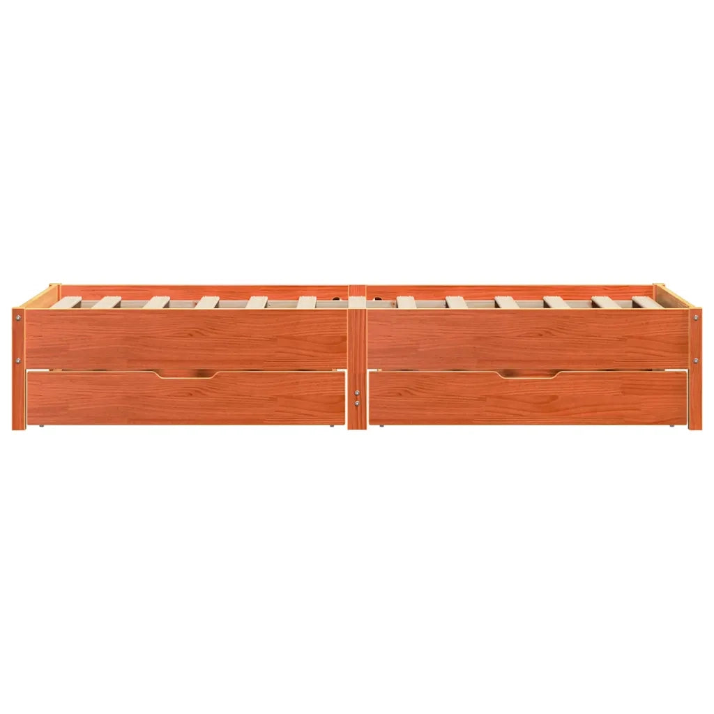 vidaXL Letto senza Materasso Marrone Cera 90x190 cm in Legno di Pino