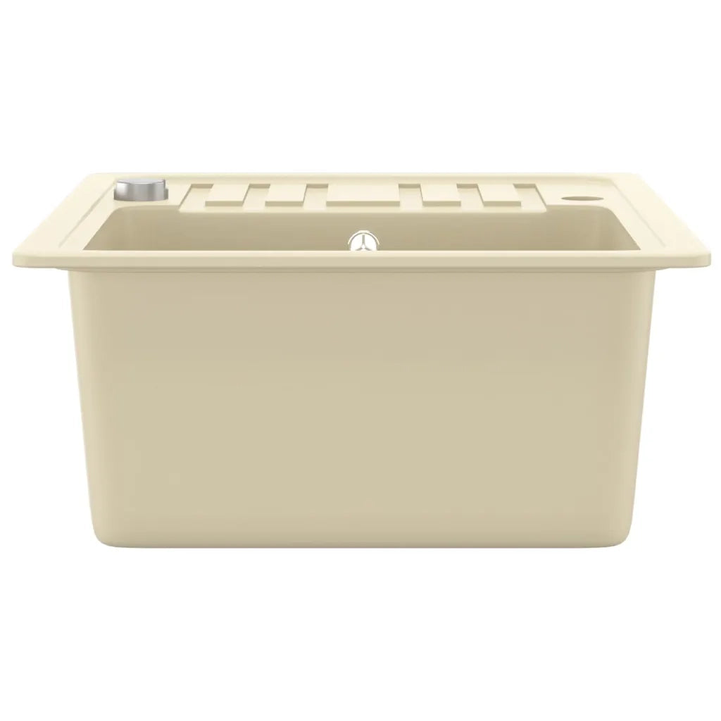 Lavello da Cucina in Granito Vasca Singola Beige CFW1577245