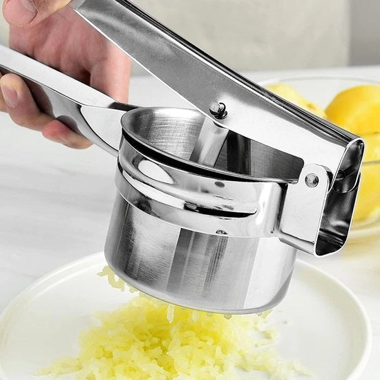 Stamper per patate, alta qualità acciaio inossidabile e manico ovale per la preparazione fine delle patate.