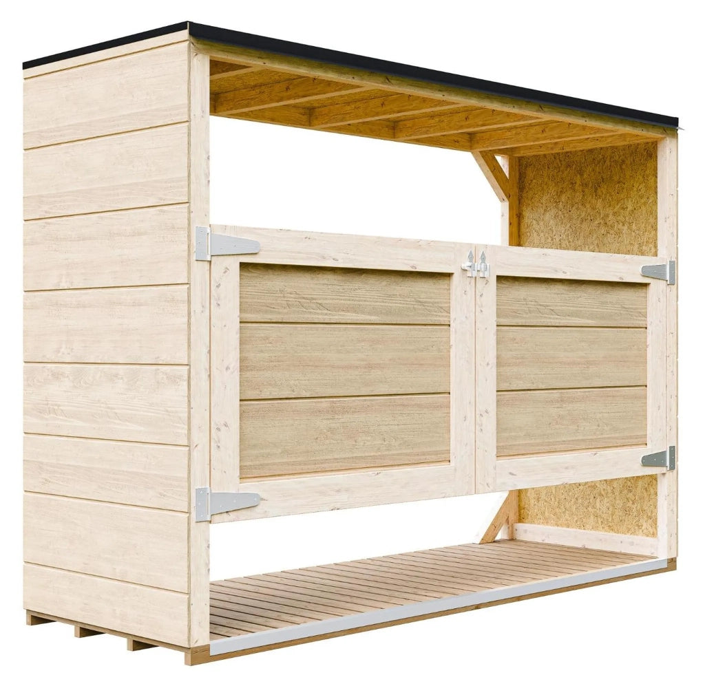 Casetta da giardino per bidoni spazzatura 3x240L - Timbela M982A