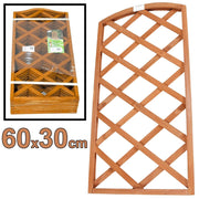Trade Shop - Pannello Traliccio Recinzione In Legno Scuro 60 X 30 Cm Rampicanti Giardino -