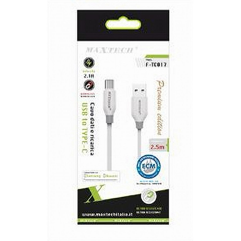 Trade Shop - Cavo Ricarica Usb Type-c F-tc017 Cavetto Trasferimento Dati 2,5mt 2.1a Smartphone -