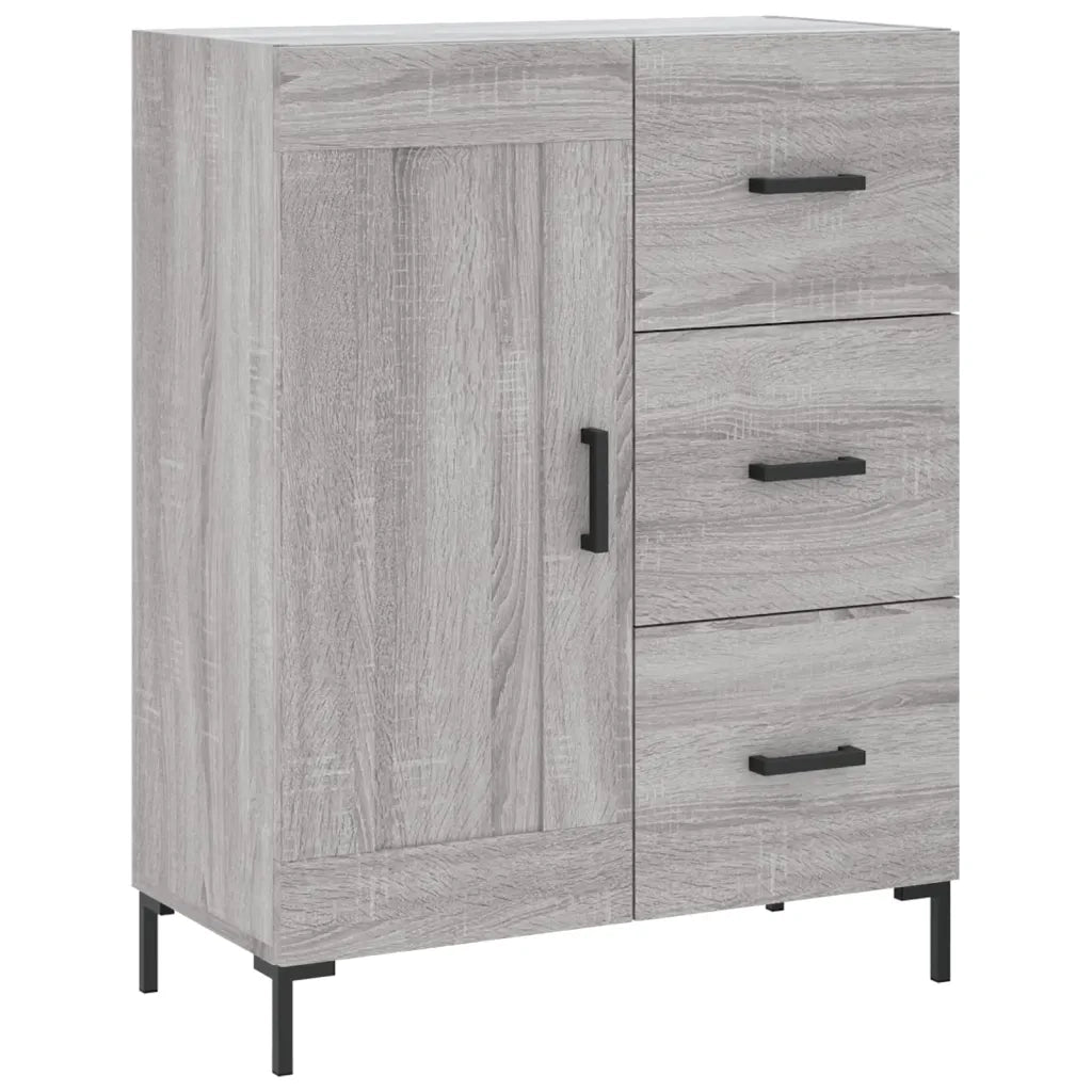 Credenza Grigio Sonoma 69,5x34x180 cm in Legno Multistrato 3198663