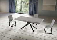 Tavolo Allungabile 180/284x90 cm Niket Cashmere Gambe Antracite