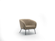 Poltrona da Salotto o da Camera Sherry 75x74x69 cm in Velluto Beige