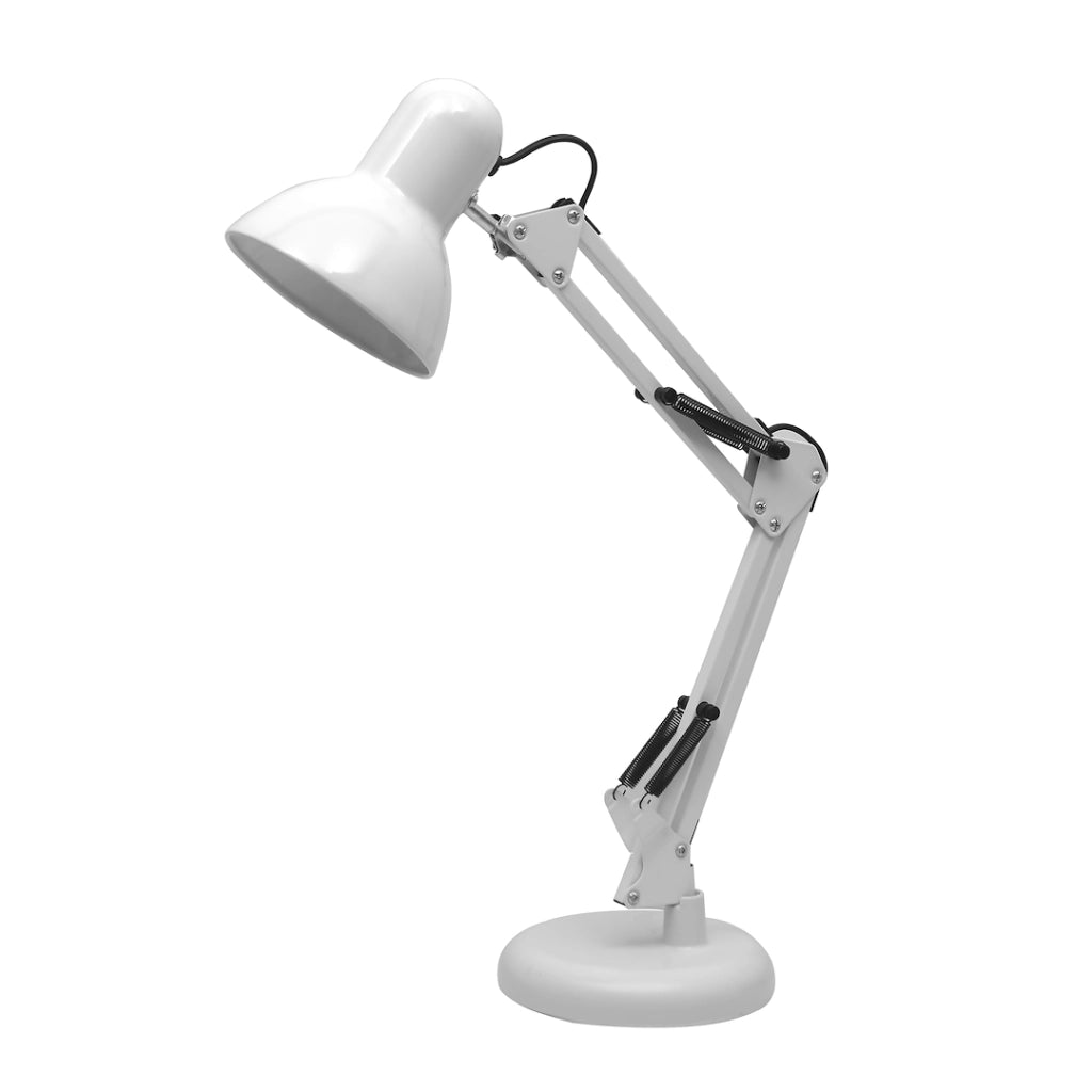 Lampada da scrivania regolabile bianca E27 60W NEXA