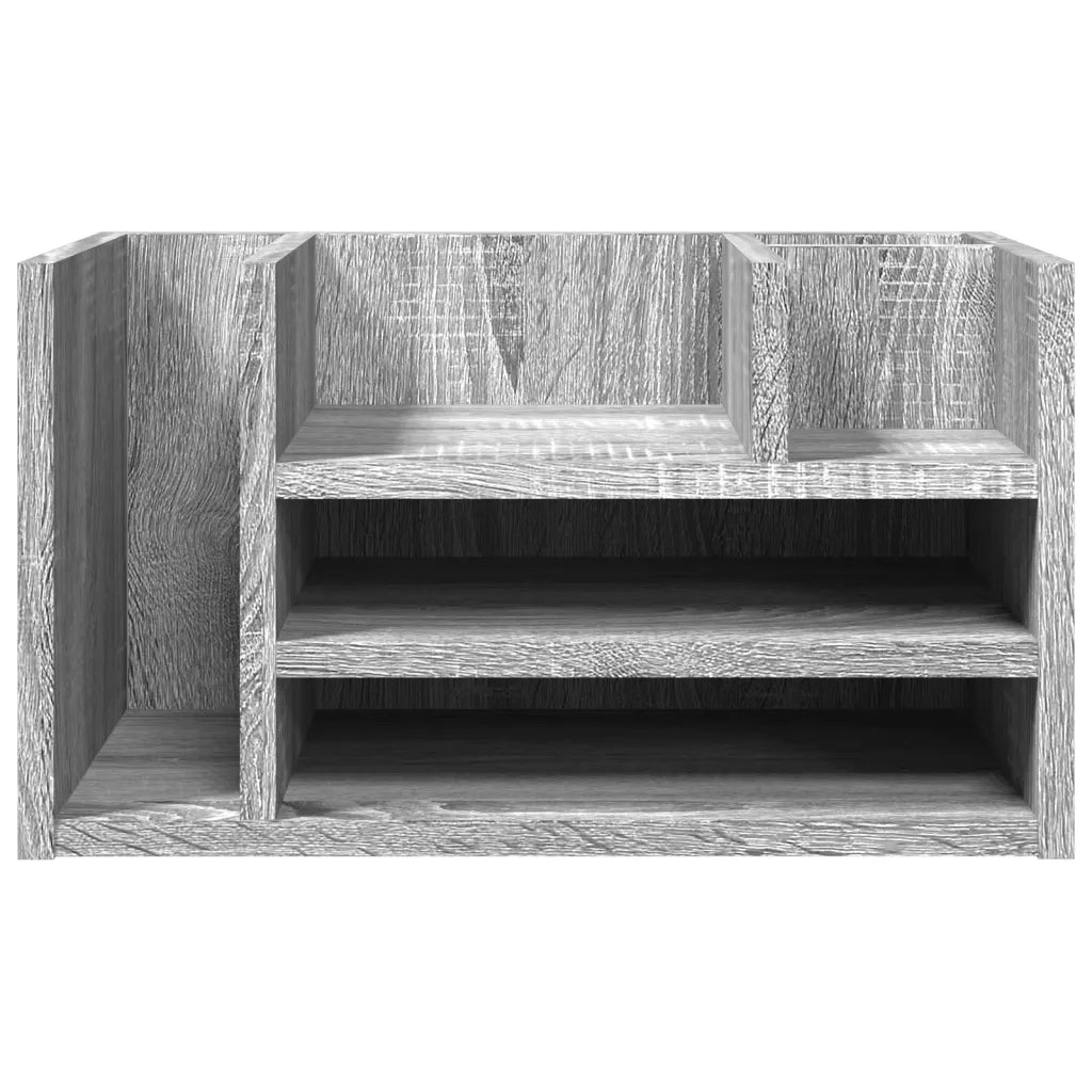Organizer Scrivania Grigio Sonoma 44,5x24x25 Legno Multistrato