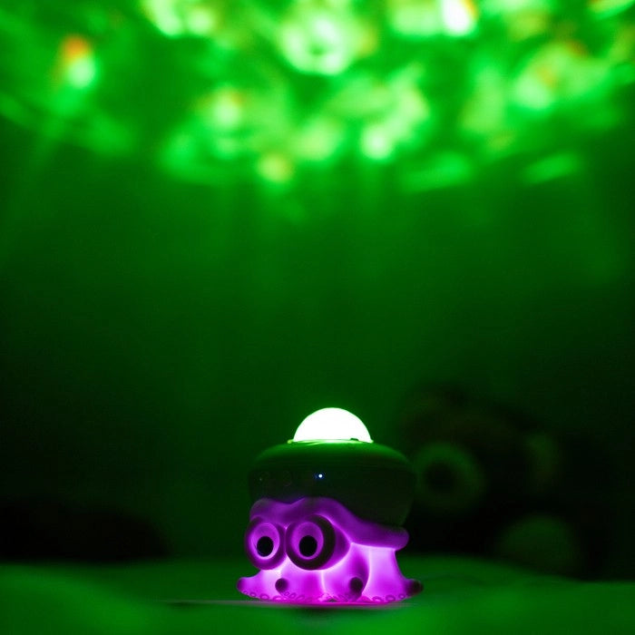 Lampada notte bimbi proiettore RGB telecomando viola 10W