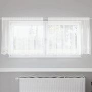 vidaXL Tende con tende Bianco 200 x 80 cm Poliestere