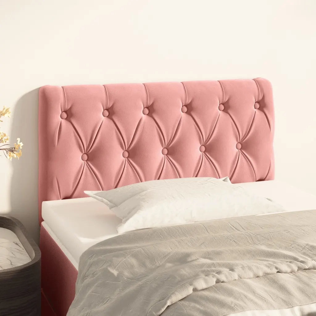 Testiera | Testata Rosa 80x7x78/88 cm in Tessuto