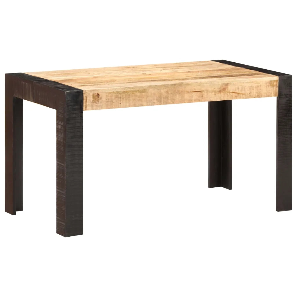 Tavolo da Pranzo | Tavolo da cucina 140x70x76 cm in Legno Massello di Mango Grezzo