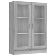 Mobile Vetrina Grigio Sonoma 82,5x30,5x115 cm Legno Multistrato CFW9293357
