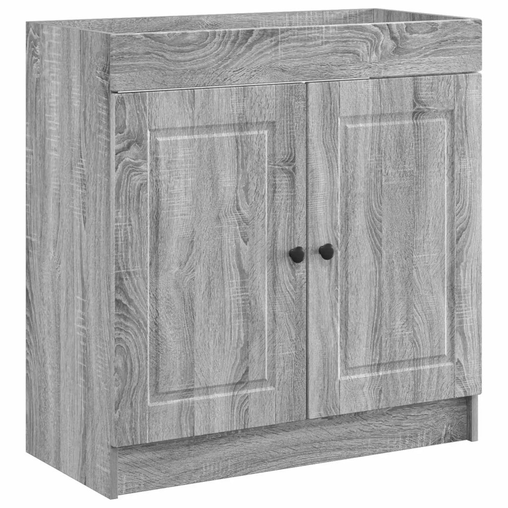 Set di mobili per il bagno Sonoma grigio 78,5 x 37,5 x 81 cm 3404140