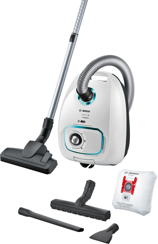 Bosch serie 4 bgbs4hyg1 aspirapolvere con sacco prohygienic bianco
