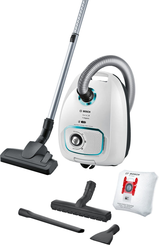 Bosch serie 4 bgbs4hyg1 aspirapolvere con sacco prohygienic bianco