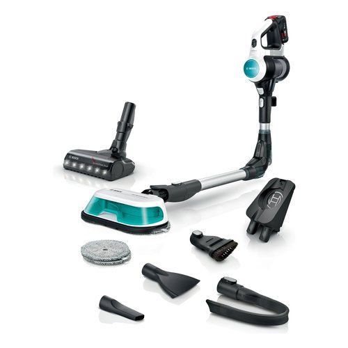 Bosch scopa elettrica lavapavimenti 2in1 unlimited 7 prohygienic aqua bianco - BCS71HYG4