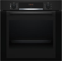 Bosch hqa334eb3 forno a60cm nero  ecoclean vapore manopole push - 4242005465484