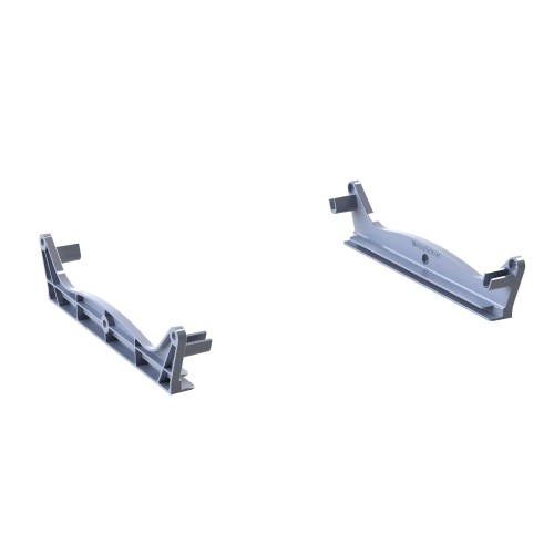 Coppia Staffe In Resina Con Supporto Per Raccogligocce