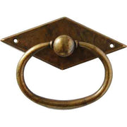 Maniglia per mobili 43x57 mm in zama finitura patinato antico