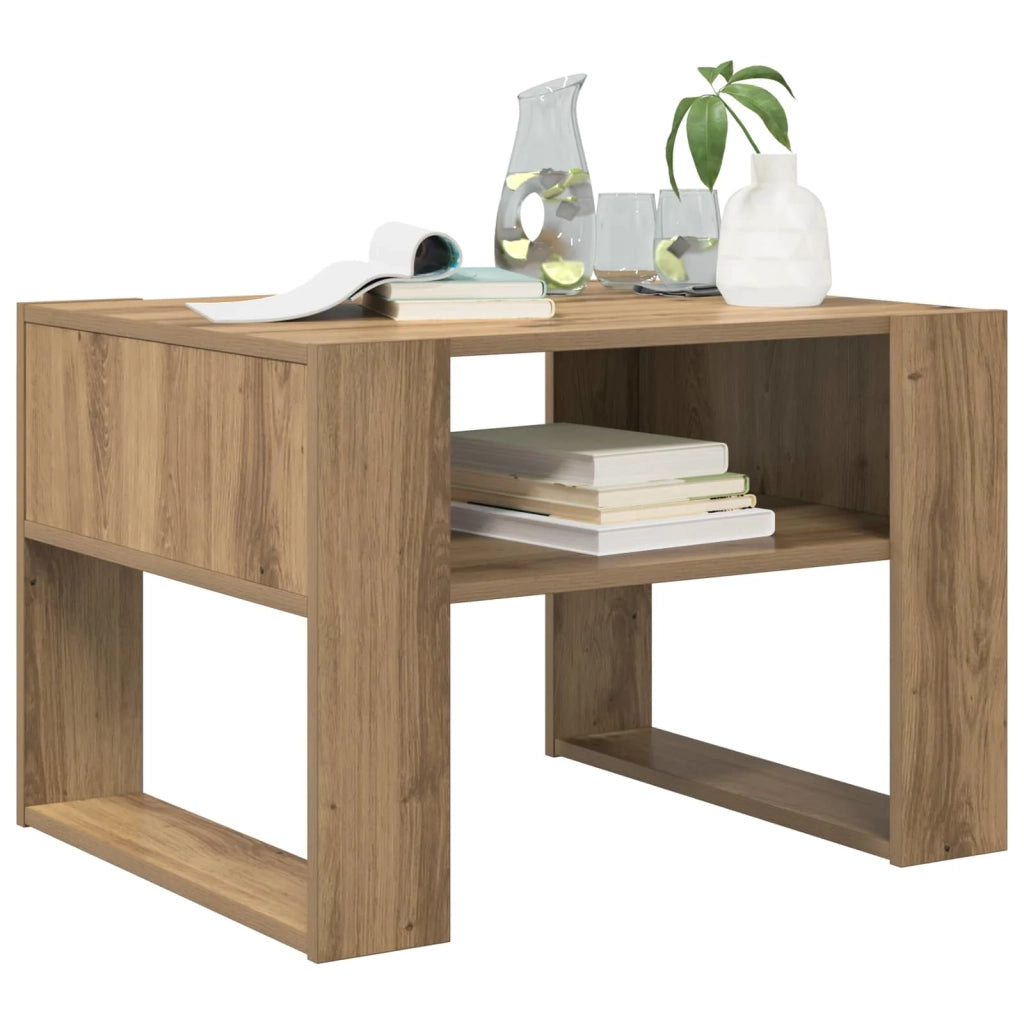 Tavolino da salotto Rovere artigianale 66 x 53 x 45 cm 8000107