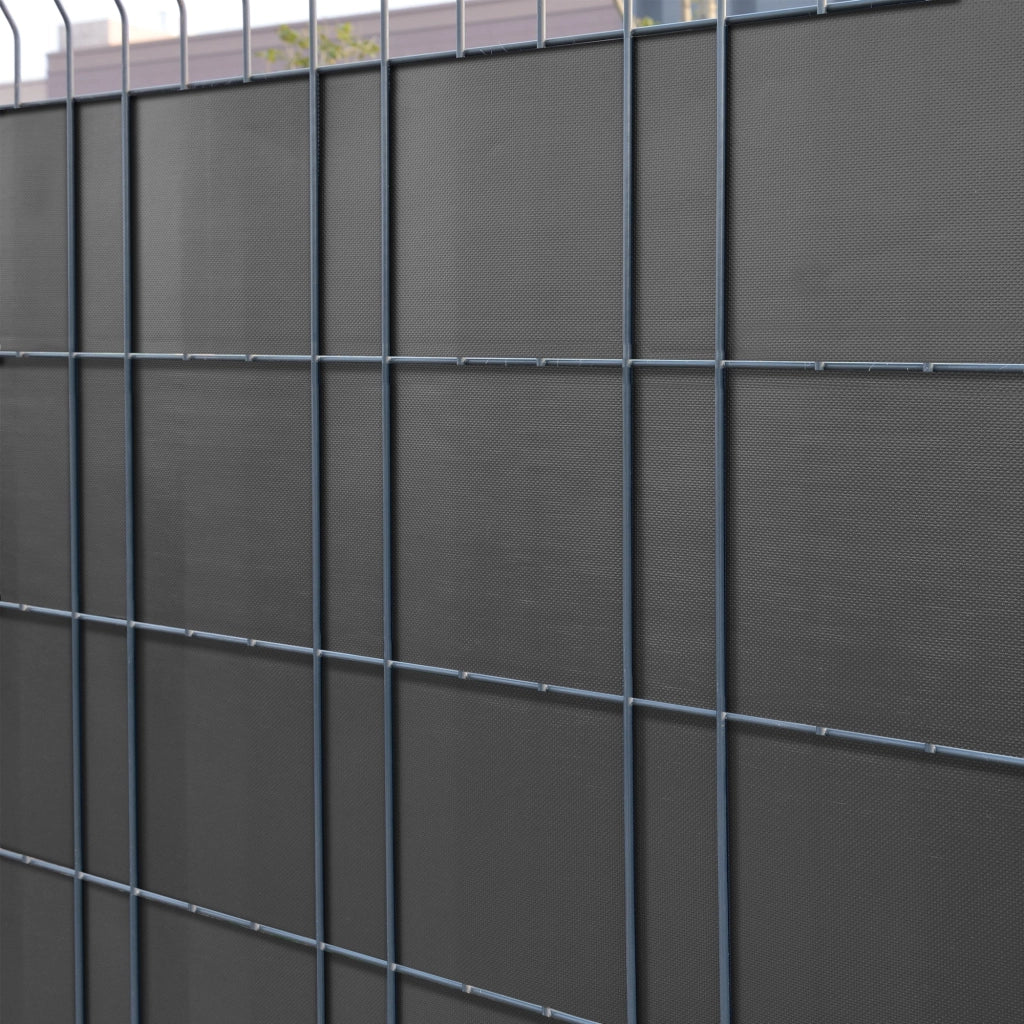 Confezione da 4 strisce frangivista in PVC 140 m x 19 cm 26,6 m² grigio antracite RAL 7016 03_0006599