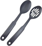 Impastatore in legno, 1 spatola di schiuma, set di cucchiai in legno antiscivolo, cucchiaio di nylon, spatola per la cottura, cucchiaio a manico lungo, accessori da cucina