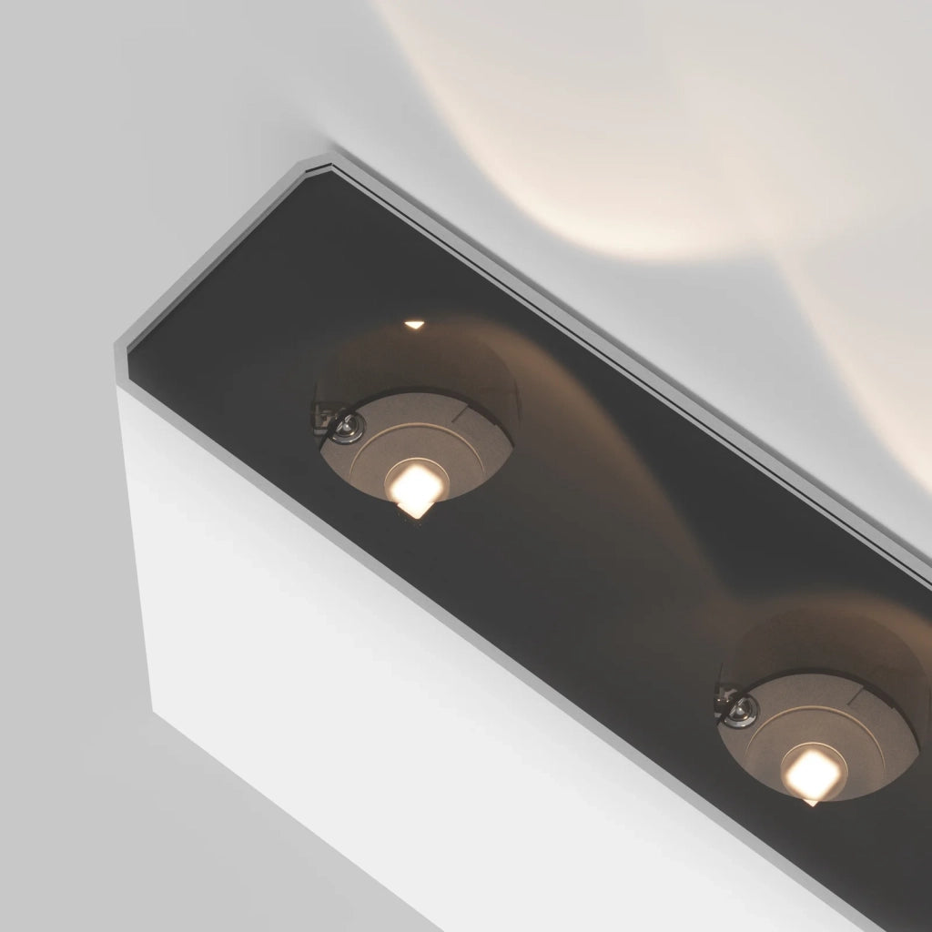 Maytoni applique moderna Show 1 luce LED integrato IP54 bianco alluminio
